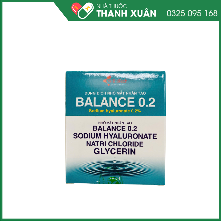 Dung dịch nhỏ mắt nhân tạo Balance 0.2 hỗ trợ cung cấp và duy trì độ ẩm cho mắt